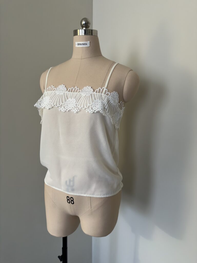 Crêpe Lace Top